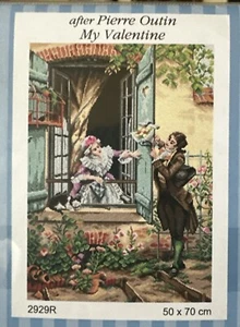 Tapiz de punta de aguja impreso duende mi orquídea de San Valentín 2929 50x70 cm - Imagen 1 de 4