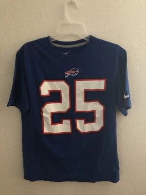 Camiseta deportiva LeSean McCoy Buffalo Bills Nike talla mediana azul Foto 1 de 4
