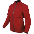 Spada Ladies Hairpin CE Waterproof Motorcycle Motorbike Textile Jacket - Red