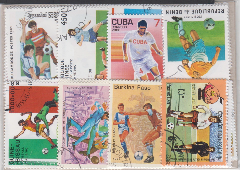 WORLD CUP SOCCER - 50 DIFFERENT TOPICS STAMPS !!! FREE SHIPPING. - Image 1 of 1