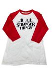 Stranger Things T-Shirt Teen’s Medium Raglan Sleeve Baseball Tee Netflix Graphic