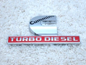 2019 - 2024 DODGE RAM TURBO DIESEL OEM L / R FRONT FENDER EMBLEM 68358491AA #B-2 - Picture 1 of 2