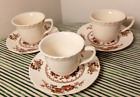 Crown Ducal- 3x Demitasse cups and saucers- 'Formosa'- Vintage- Made in England