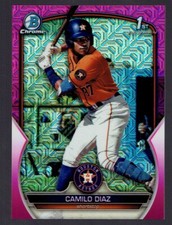 2023 Bowman Chrome Camilo Diaz Pnik Mojo Refractor 1st Year Card 168/199