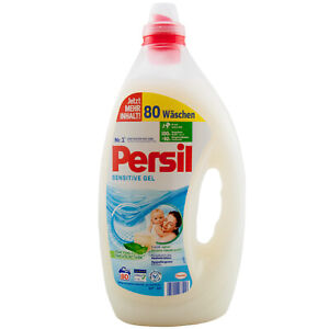 Persil SENSITIVE GEL flüssiges Waschmittel 1 x 4 Liter = 80 WL mit Aloe Vera