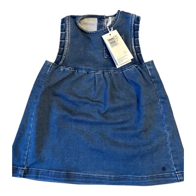 PROMO! Petit Bateau Abito smanicato bebè in denim eco-sostenibile 18M / 81 cm - Imagen 1 de 3
