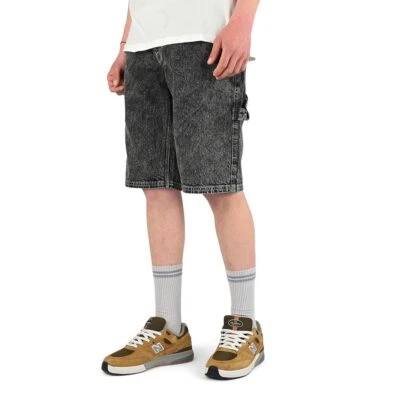 Volcom Labored Denim Utility Shorts - Light Acid Black - Image 1 of 4