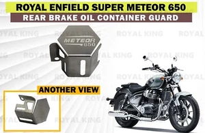 SS Rear "Brake Oil Container Guard" Fit For Royal Enfield Super Meteor 650 - Bild 1 von 7