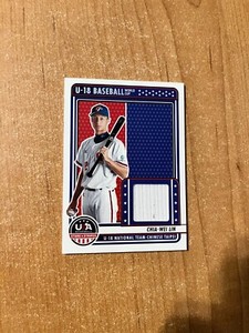 2023 Stars & Stripes - Chia-Wei Lin - Chinese Taipei World Cup Jersey Relic