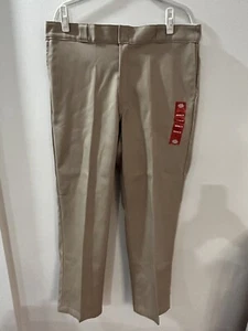 NWT Genuine Dickies 874 Work Pant Khaki Tan Sz 38x32 Flex Fabic Wrinkle Resistan - Picture 1 of 6
