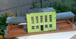 RARE ๐ฅ๐ฉ๐ช Big Germany Railway Station MARKLIN Bing Antique Tin Toy 1920-30 - Picture 1 of 13