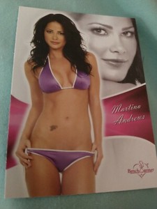 Benchwarmer MARTINA ANDREWS in Purple Bikini 2011 Bubblegum Trading Card #73 