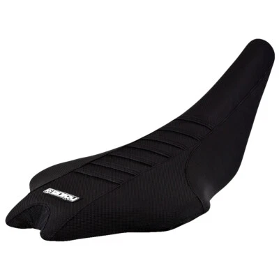 Cubierta de asiento Yamaha YFZ 450R 2009-2020 NEGRA/NEGRA/NEGRA ACANALADA QUAD #201 Foto 1 de 4