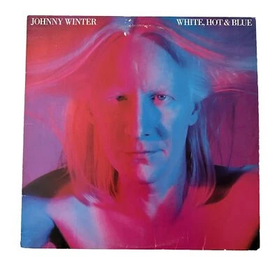 JOHNNY WINTER White, Hot & Blue Vinyl Record LP VG Album Classic Rock - Image 1 of 4