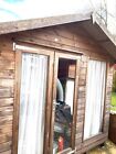 8 x 8FT Summer House Shed City Double Doors Windows felt roof Cost £2,000