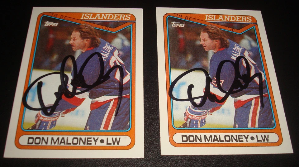 Don Maloney Islanders Rangers 1990 Topps #31 Signed JSA Certified NHL Autograph  - Image 1 of 2