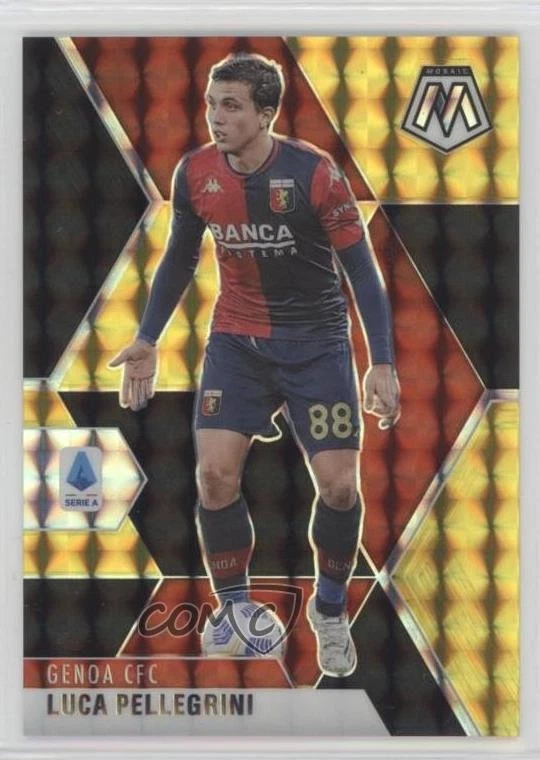 2020-21 Panini Mosaic Serie A Choice Black Gold Prizm /8 Luca Pellegrini #46 - Image 1 of 2