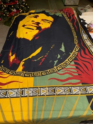 Tapiz de pared de algodón vintage Bob Marley Image One Love Funky People 2009 Foto 1 de 4