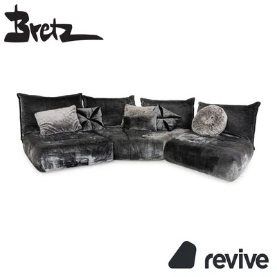 Bretz Matilda Stoff Ecksofa Grau Silber Sofa Couch - Bild 1 von 4