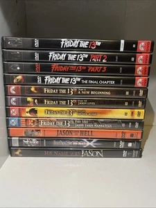 FRIDAY THE 13TH DVD Lot 1-10: Complete Film Collection HORROR Jason Voorhees - Picture 1 of 23