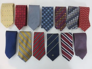 Lotto 13 pezzi cravatte seta Giorgio Armani Zianetti Izod Robert Talbott Brooks Brothers - Foto 1 di 24
