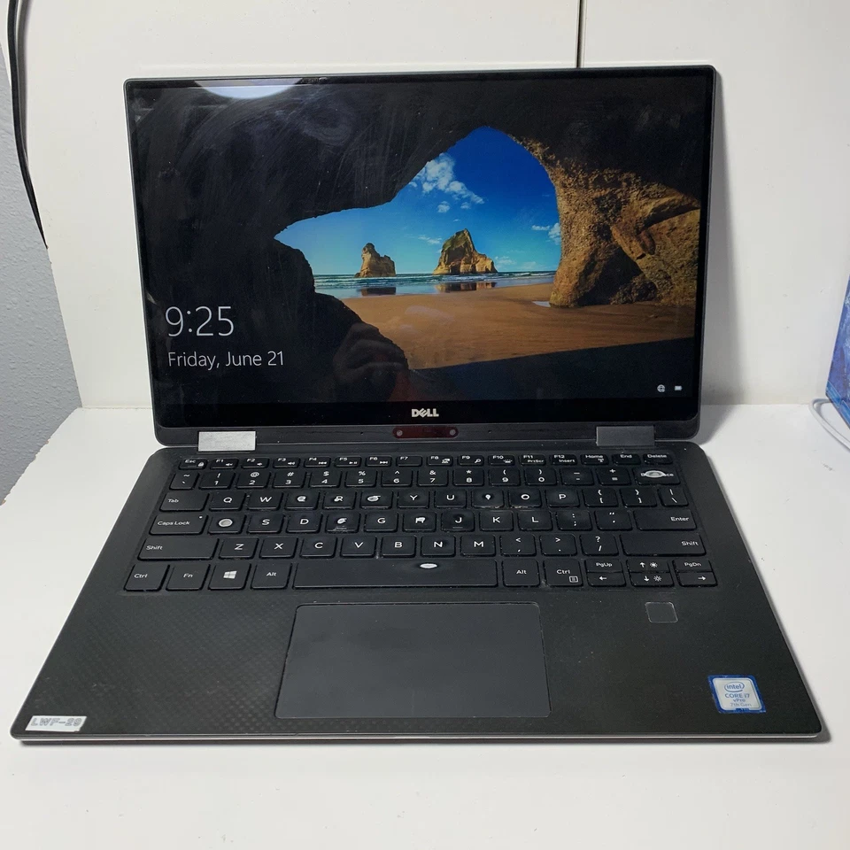 Dell XPS 13 9365 i7-7Y75 1.3GHz 8GB RAM 256GB SSD - TESTED GOOD CONDITION - Image 1 of 4