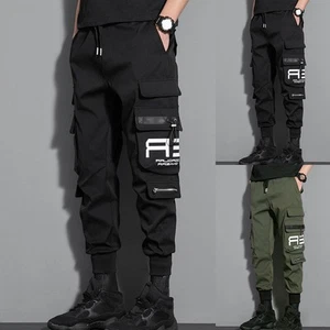 Causal Straight Leg Cargo Pants for Men Perfect Blend of Comfort and Style - Picture 1 of 22