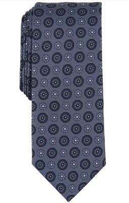 Bar III Men Aiken Medallion Tie Black One Size - Image 1 of 2