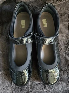 Drew Orthodic Mary Jane Shoe Women's 12 M Black Patent Leather Style Strap - Picture 1 of 10
