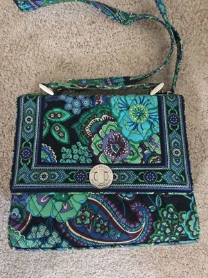 Vera Bradley Blue Rhapsody Julia Bag With Turn Lock - Image 1 of 4