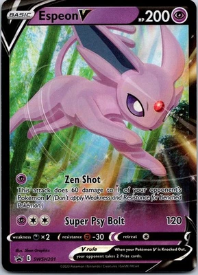 Black Star Promo Espeon V SWSH201 Promo SWSH: Sword & Shield Promo Cards - Image 1 of 2