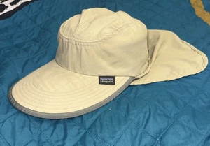 Vintage Patagonia Spoon Bill Long Bill Neck Sun Protector L Fishing Hat USA Made - Picture 1 of 6