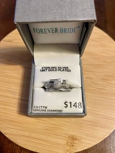 Genuine Diamond Ring Set - Picture 1 of 9