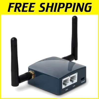 Mini Wireless Pocket Router with Dual Ethernet & OpenWrt for On-the-Go Security - Image 1 of 4