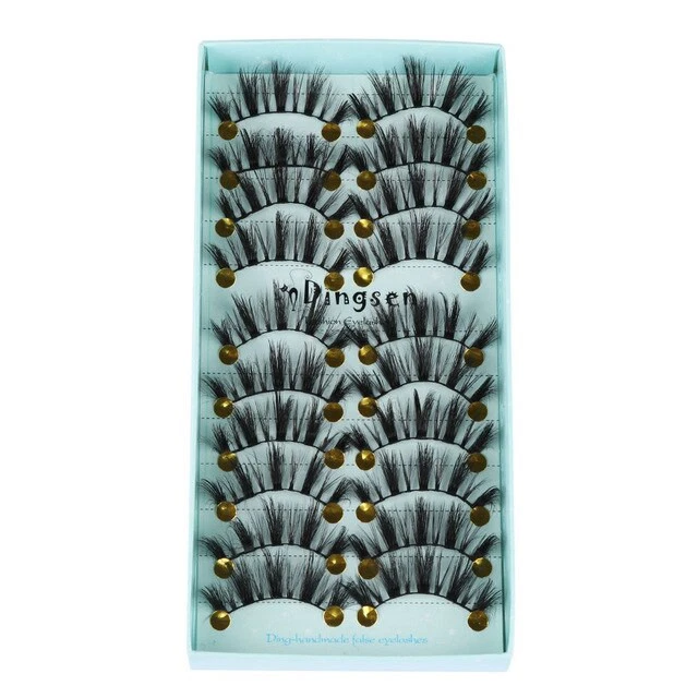 10 Paar Künstliche Wimpern Set für Damen | 100% Eyelashes Lashes - Bild 1 von 1