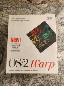 IBM OS/2 Warp Version 3 Operating System Bonus Pak Sealed NEW 3.5" Floppy Disks - Picture 1 of 6