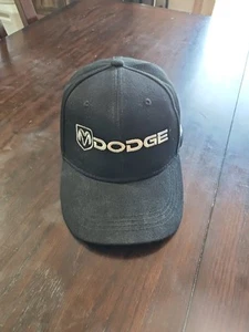 Dodge Baseball Cap Mopar Black Hat White Lettering Nice Shape Fast Shipping 🧢 - Picture 1 of 7