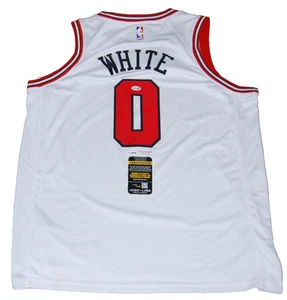 COBY WHITE signed (CHICAGO BULLS) white NBA Basketball jersey JSA83234 - Picture 1 of 2