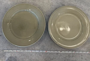 Set of 2 Williams Sonoma Belvedere Sage Green 11 1/2" Dinner Plates Portugal - Imagen 1 de 8