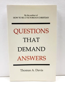 Questions That Demand Answers by Thomas A. Davis Vintage - Picture 1 of 5