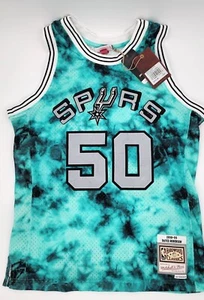 San Antonio Spurs David Robinson Mitchell & Ness Teal 1998-99 Jersey Size Medium - Picture 1 of 6