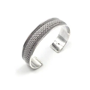 moderner Armreif 925 Silber massive breite Armspange Schmuck 1.7cm Armband 37.5g - Bild 1 von 12