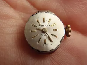 Wittnauer 504 AXA Manual Winding Swiss 17J Watch Movement Running - Picture 1 of 17