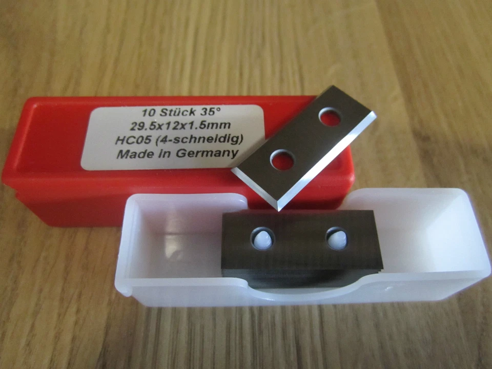 HW HM Hartmetall Wendeplatten Wendemesser 29,5 x 12 x 1,5 mm Z. 4 Neu 10 Stück