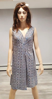 Dana Buchman Summer Faux Wrap Sleeveless Dress Size Large - Image 1 of 4