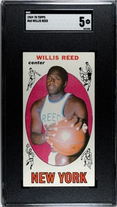 Willis Reed - 1969-70 Topps #60 Rookie Card RC SGC 5 New York Knicks