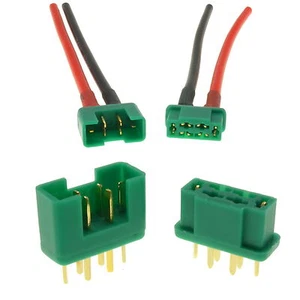 Multiplex MPX RC Connectors Male Plug & Female Socket + Silicone Wire UK Seller - Picture 1 of 6