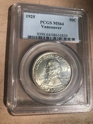 1925 USA 50 c Vancouver PCGS MS 64 Nice  - Image 1 of 4