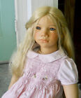 Adorable 28" Annette Himstedt Alke Doll W Smock Dress & One Piece Shorts Slip