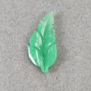 CRISOPRASA VERDE 6,60 quilates piedra preciosa natural talla en forma de hoja 26,5*13 mm - Imagen 1 de 5